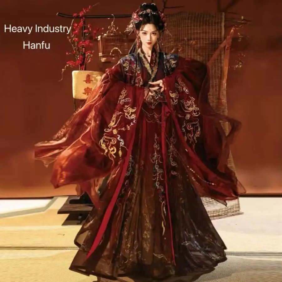 Embroidered Hanfu Dress for Women